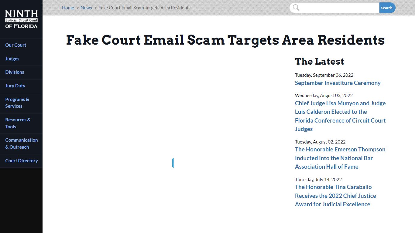Fake Court Email Scam Targets Area Residents